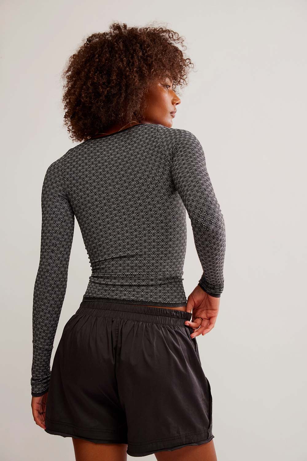 Free People - Love Letter LS - Black - Back