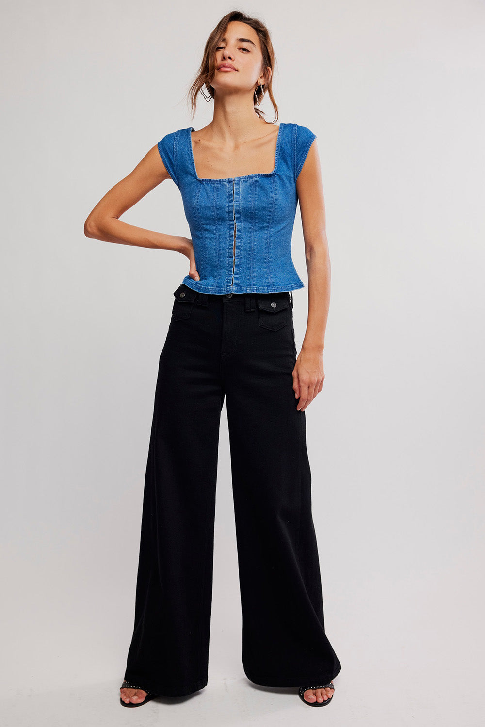 free people marilyn denim corset skylight 