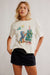 Free People - Merry Meowy Tee - Ivory Combo - Front