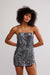 Free People - Midnight Kiss Mini Slip Charcoal Combo - Front