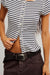 free people most wanted stripe cardi black white stripe detail