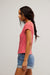 free people most wanted stripe cardi red white stripe side