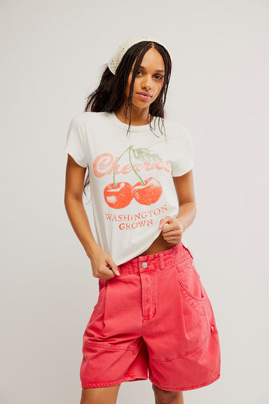 free people nova graphic tee cherry combo front