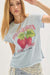 free people nova graphic tee strawberry combo front