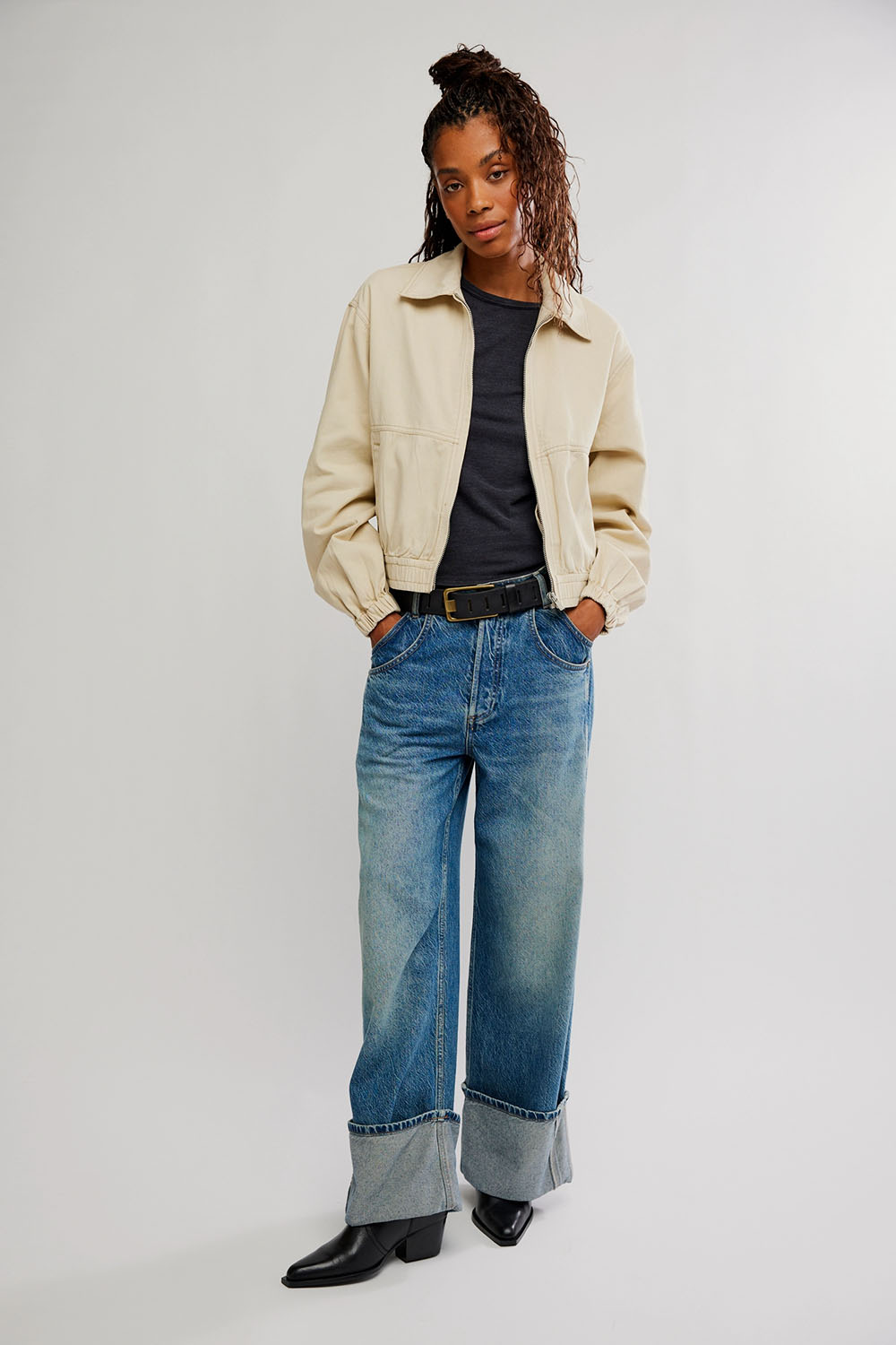 Free People - Nova Tee LS - Black