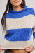 free people opal rugby stripe sweater cobalt combo detail