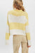 free people opal rugby stripe sweater lemon combo back