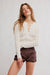 free people pretty in pointelle cardi ivory front