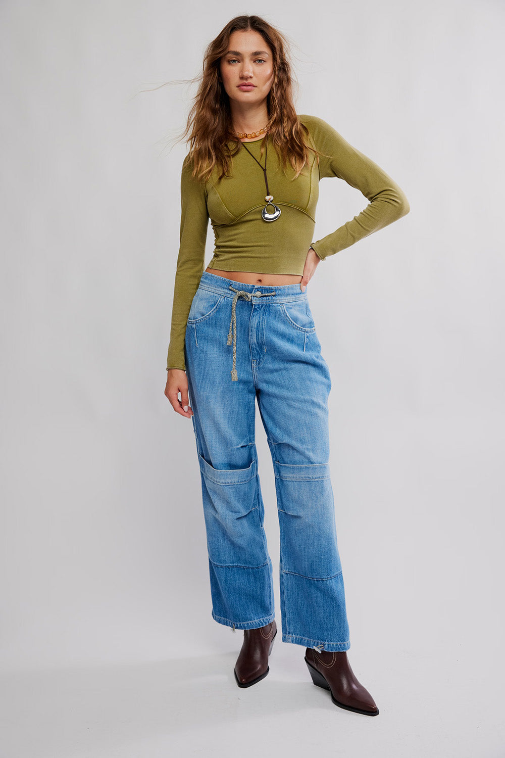 Free People - Protagonist LS - Green Moss