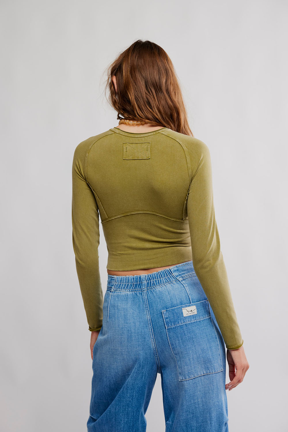 Free People - Protagonist LS - Green Moss - Back