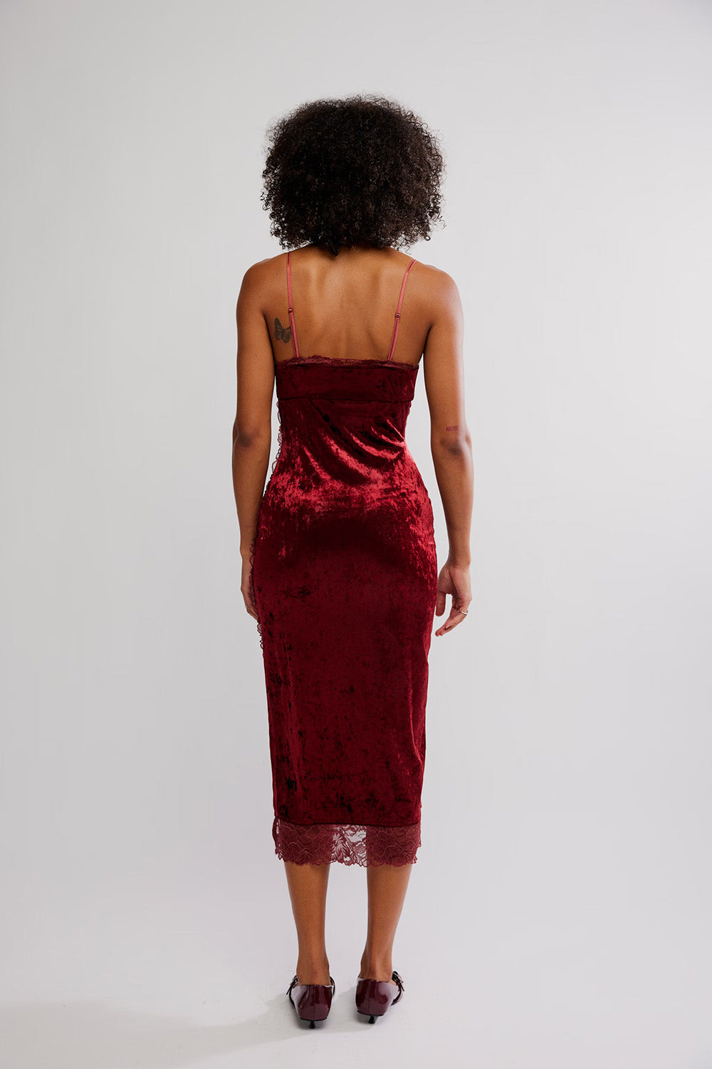 Free People - Raise a Toast Midi Slip - Garnet Grotto - Back