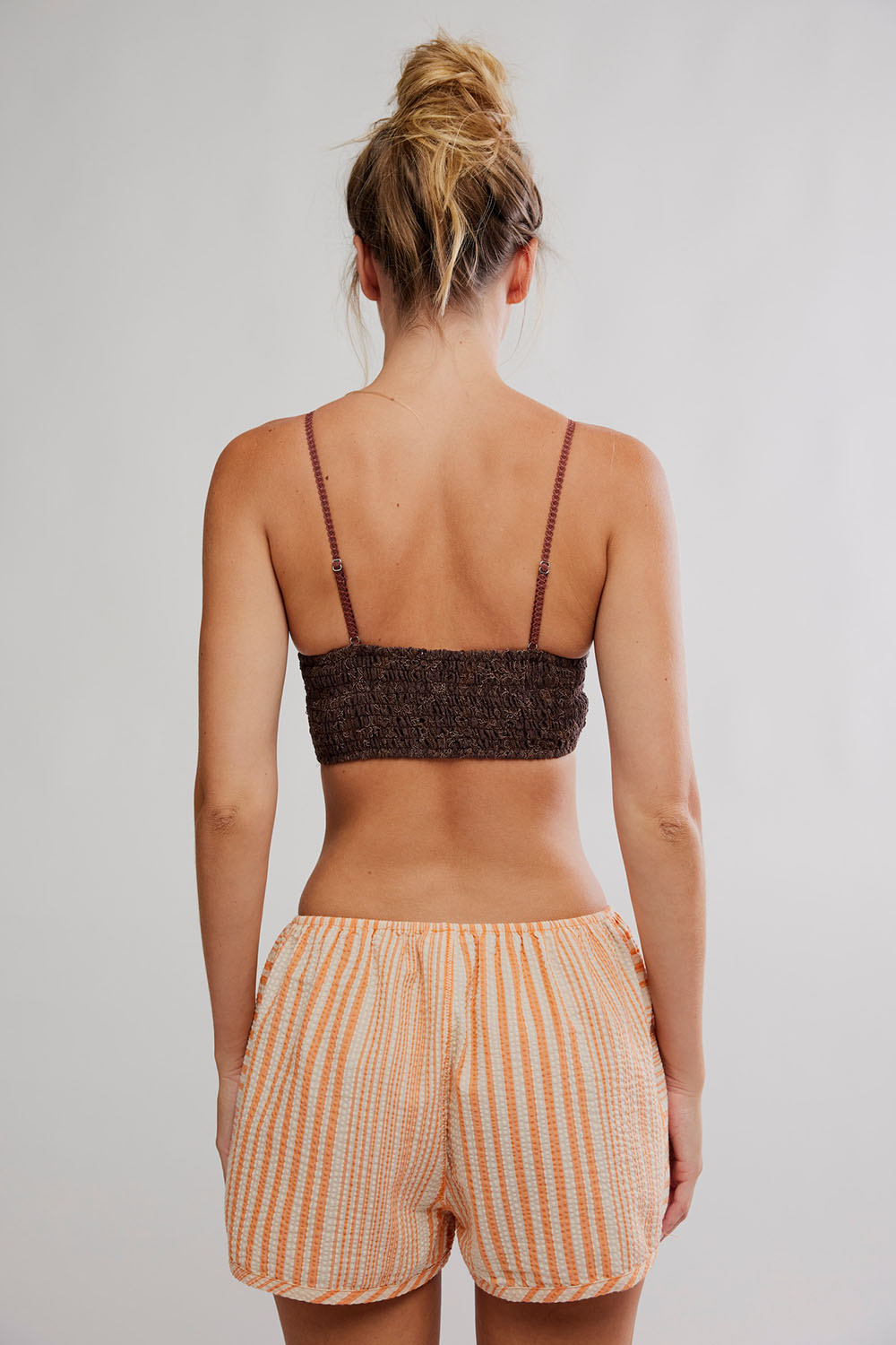 free people rosie longline bralette brunette back