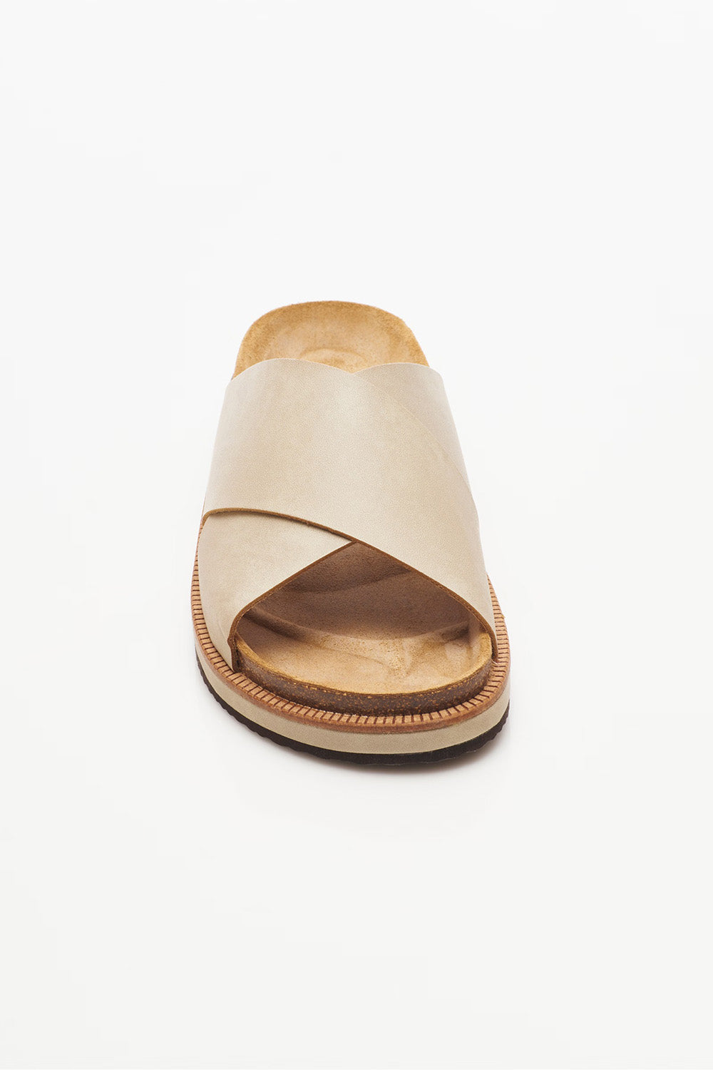 free people sidelines footbed dove grey front