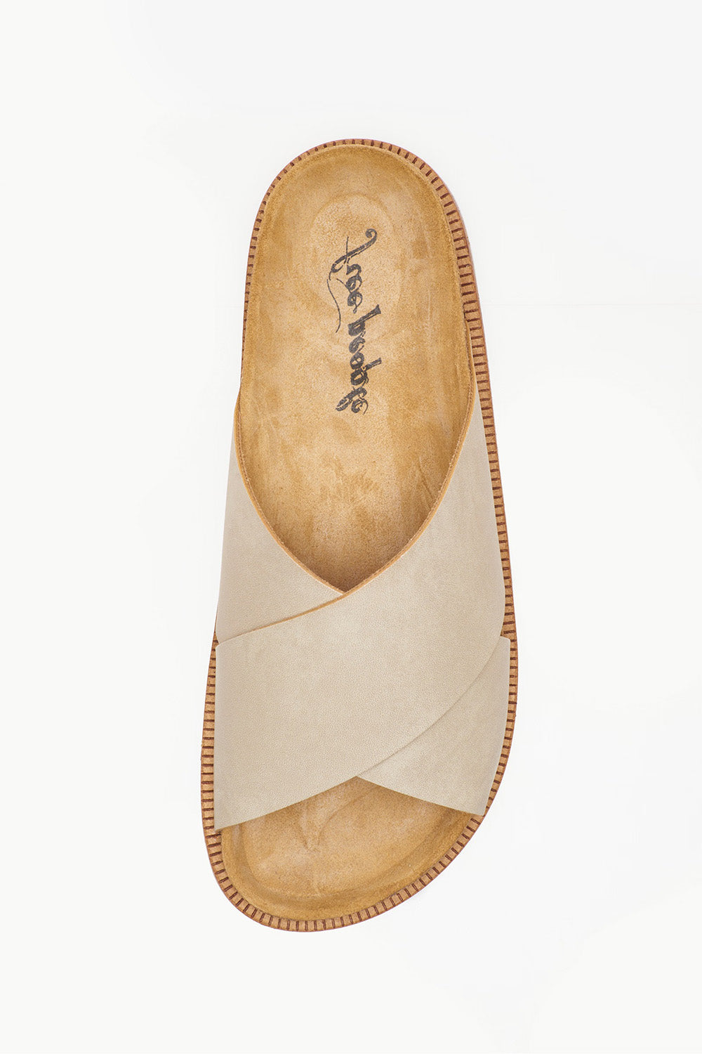 free people sidelines footbed dove grey top