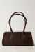 free people sierra suede shoulder bag chocolate front