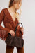 free people sierra suede shoulder bag chocolate model