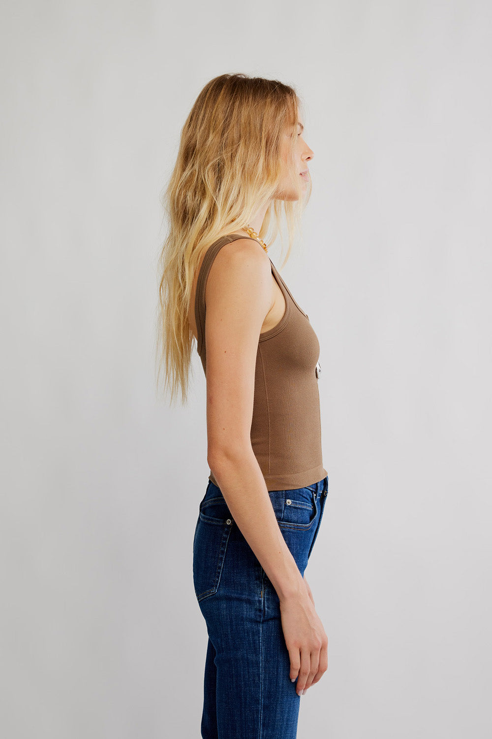 free people simply soft cami teak side