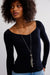 Free People - Sleek Rib Layering - Black - Detail