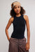 free people so soft seamless tank black front