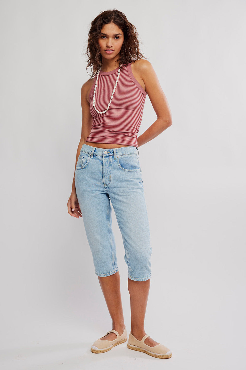 free people so soft seamless tank rose combo