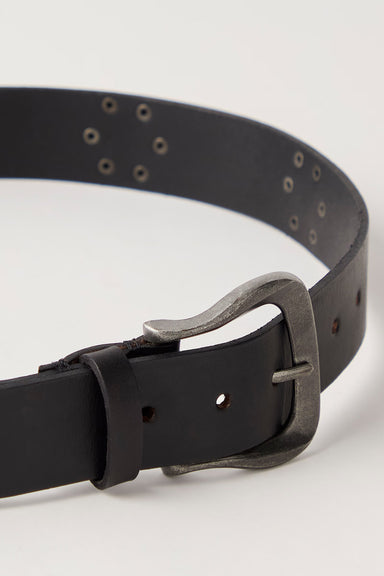 free people sonny stud belt midnight hour detail