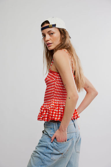 free people sundance tank red combo side