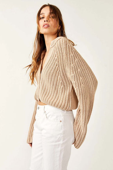 free people sweet nothing cardi sandcastle side