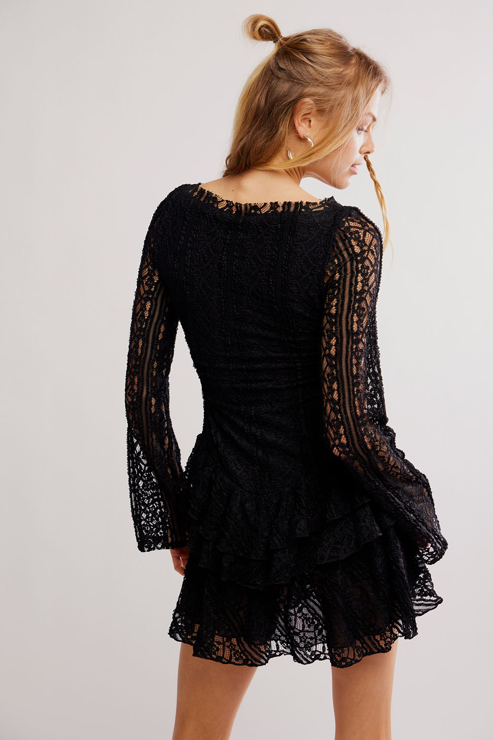 Free People - Tabby Lace Mini - Black - Back