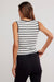 free people tilly striped tank black white combo back