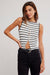 free people tilly striped tank black white combo front