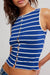 free people tilly striped tank navy combo detail