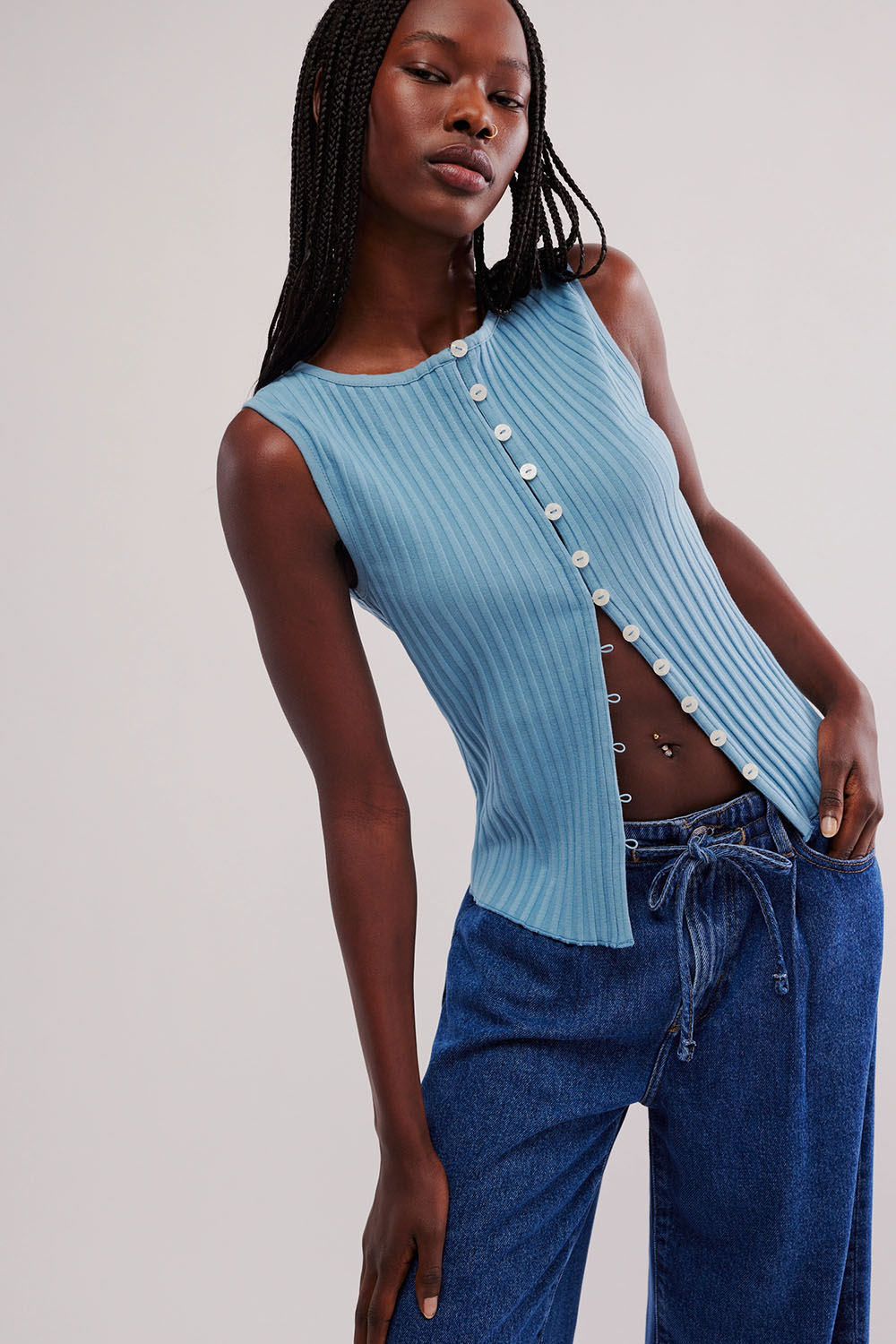 free people tilly vest ocean view