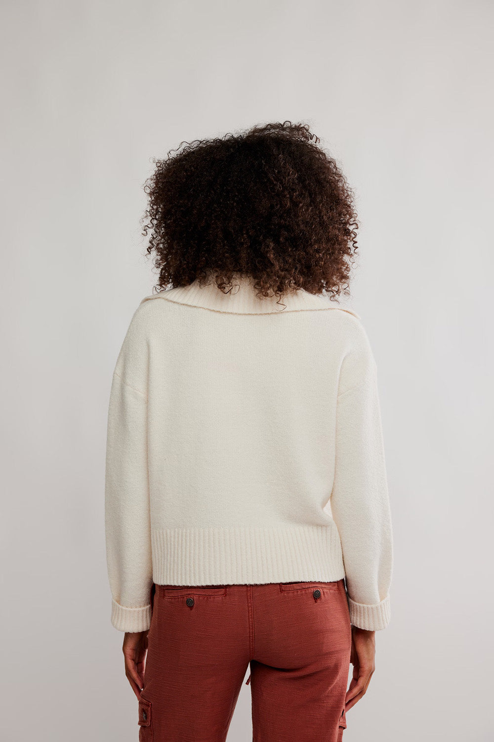 Free People - Trading Up Polo - Ivory - Back