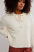 Free People - Trading Up Polo - Ivory - Detail