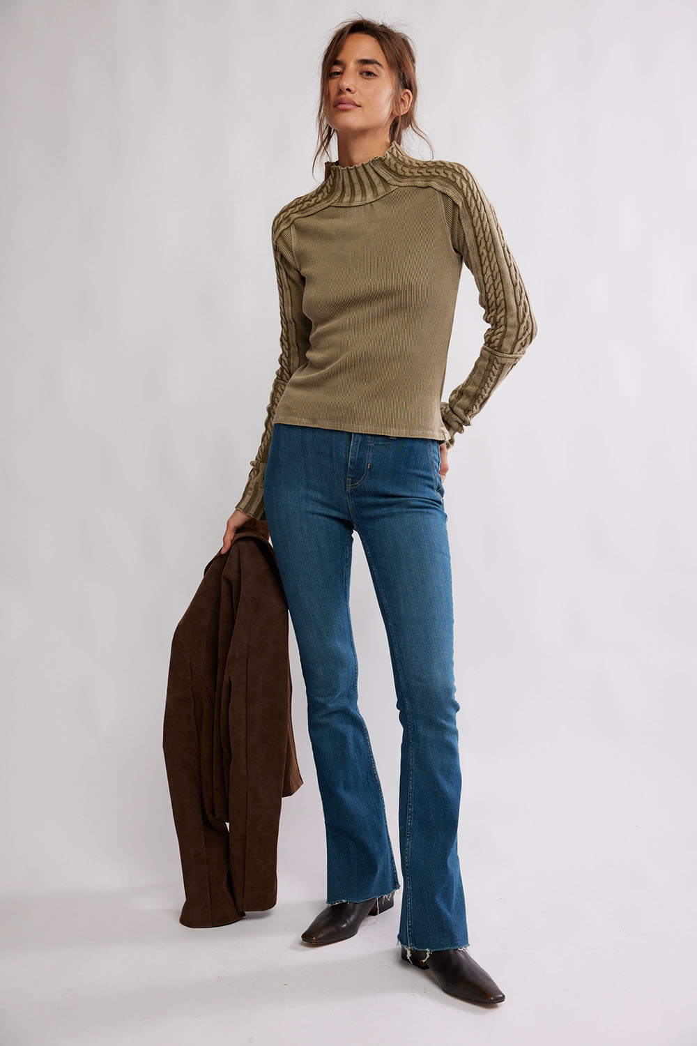 Free People - WTF Breezy Swit - Fossil Dune