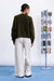 FRNCH Brooks Sweater in Kaki — Back view