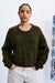 FRNCH Brooks Sweater in Kaki — Front view