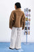 FRNCH Cauldron Reversible Coat in Camel — Back view