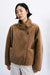 FRNCH Cauldron Reversible Coat in Camel — Model view