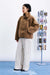 FRNCH Cauldron Reversible Coat in Camel — Side view