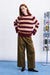 FRNCH Nara Sweater in Bordeaux — Front view