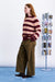 FRNCH Nara Sweater in Bordeaux — Side view