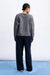 FRNCH Seorak Cardigan in Gris — Back view