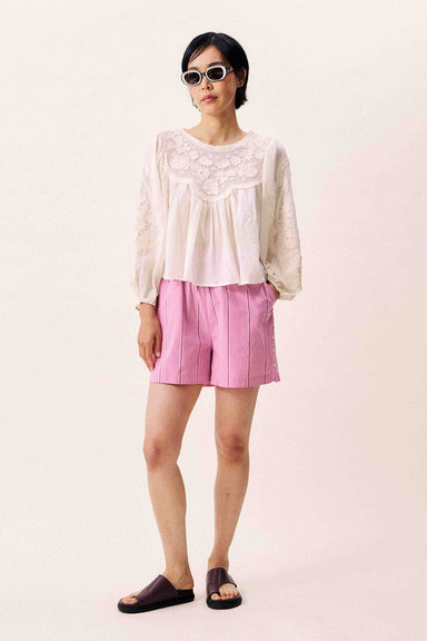 frnch acaste blouse creme front