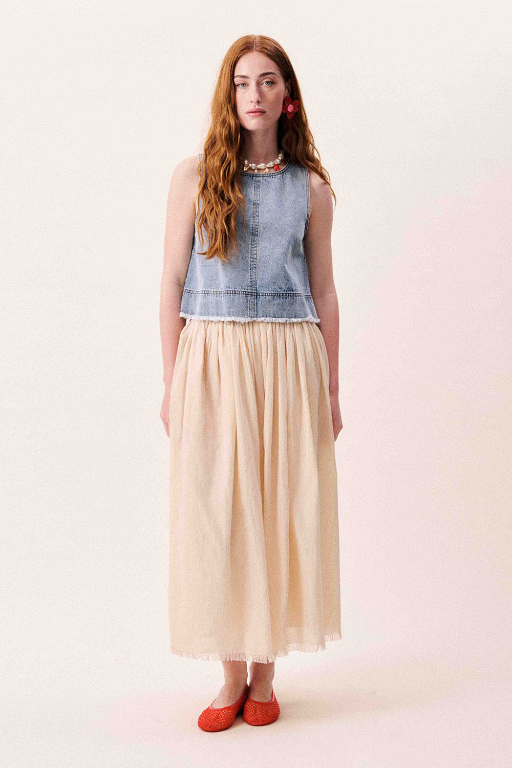 frnch aqualina top bleu jean front