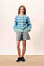 frnch azur cardigan bleu azur front