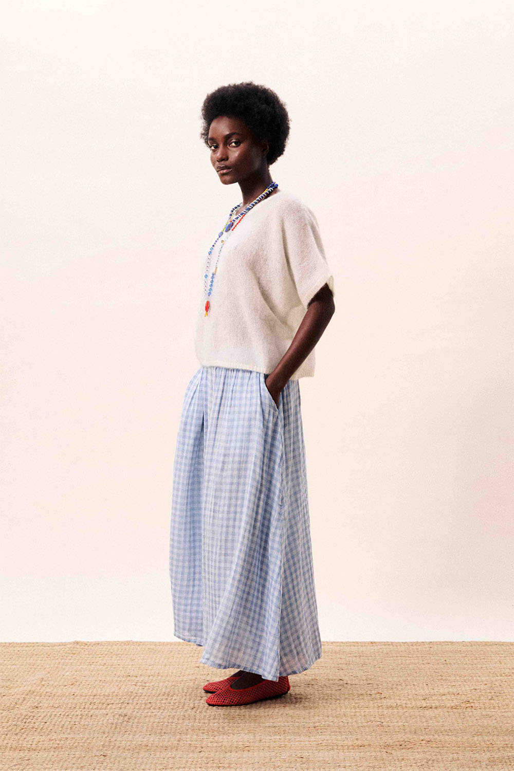 frnch cobalt skirt bleu clair side