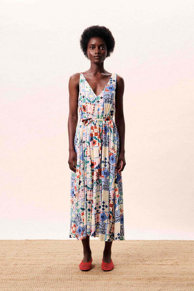 maxi dress mix and match Mix and Match Crochet Maxi Dress M