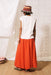 frnch costabile skirt corail back