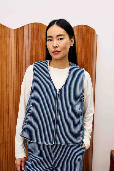 FRNCH - Cymric Vest - Bleu Jean